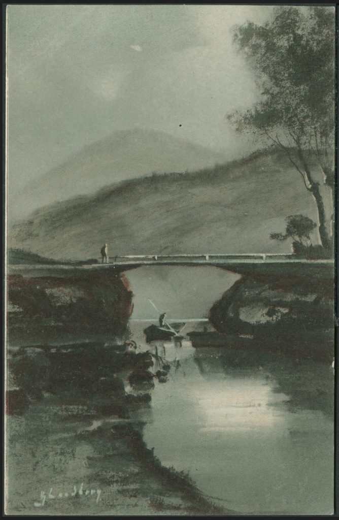 Reprodukcja malarstwa, Landberg, widok mostu