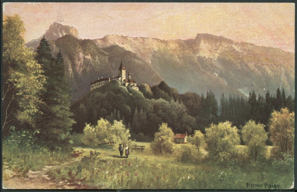 Reprodukcja malarstwa, Werner Meier, widok górski