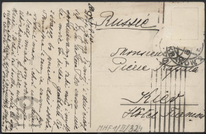 Reprodukcja rysunku, kobieta w kapeluszu