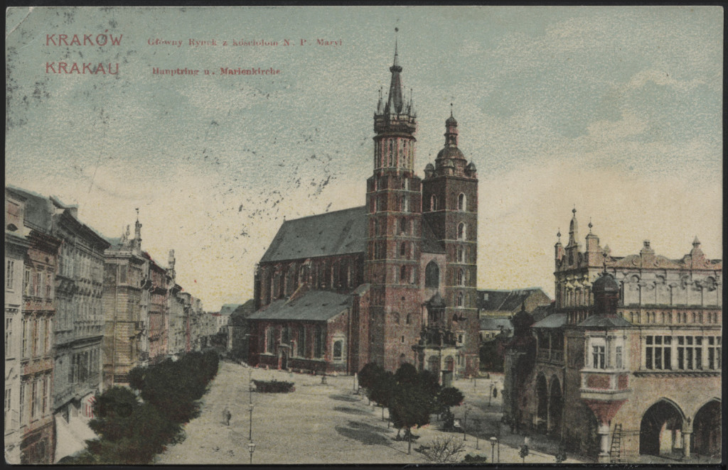 Kraków Rynek Główny, kościół NMP