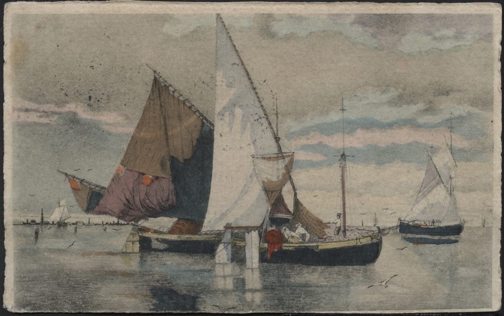 Łodzie żaglowe na morzu