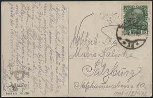 Podwórko z fioletowym bzem