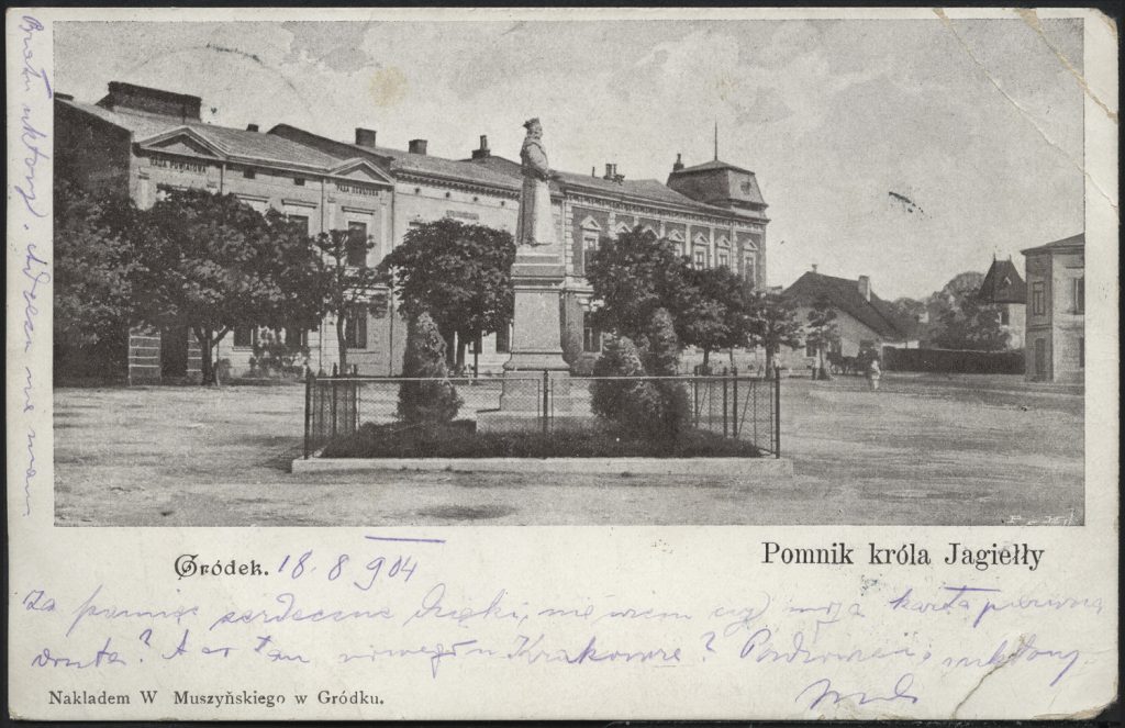 Gródek, pomnik Jagiełły