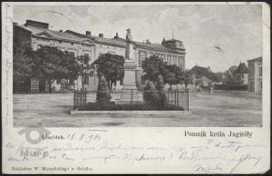 widok: Gródek, pomnik Jagiełły