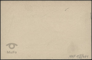 Czerwony nadruk pocztówkowy