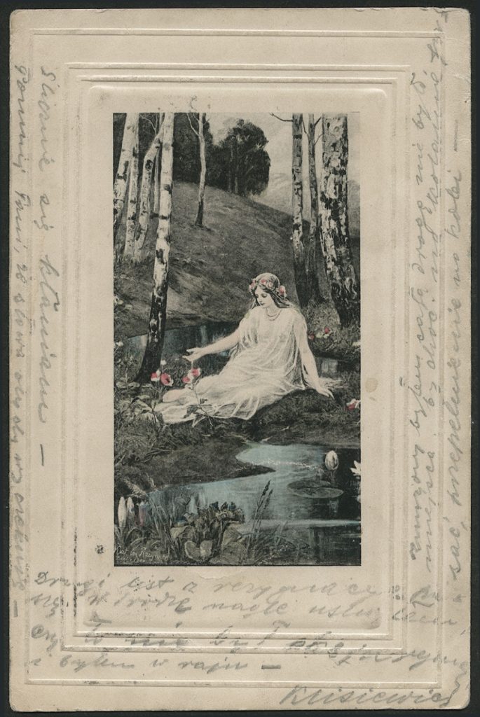 Reprodukcja grafiki, Kurt von Rozynski, scena rodzajowa z nimfą