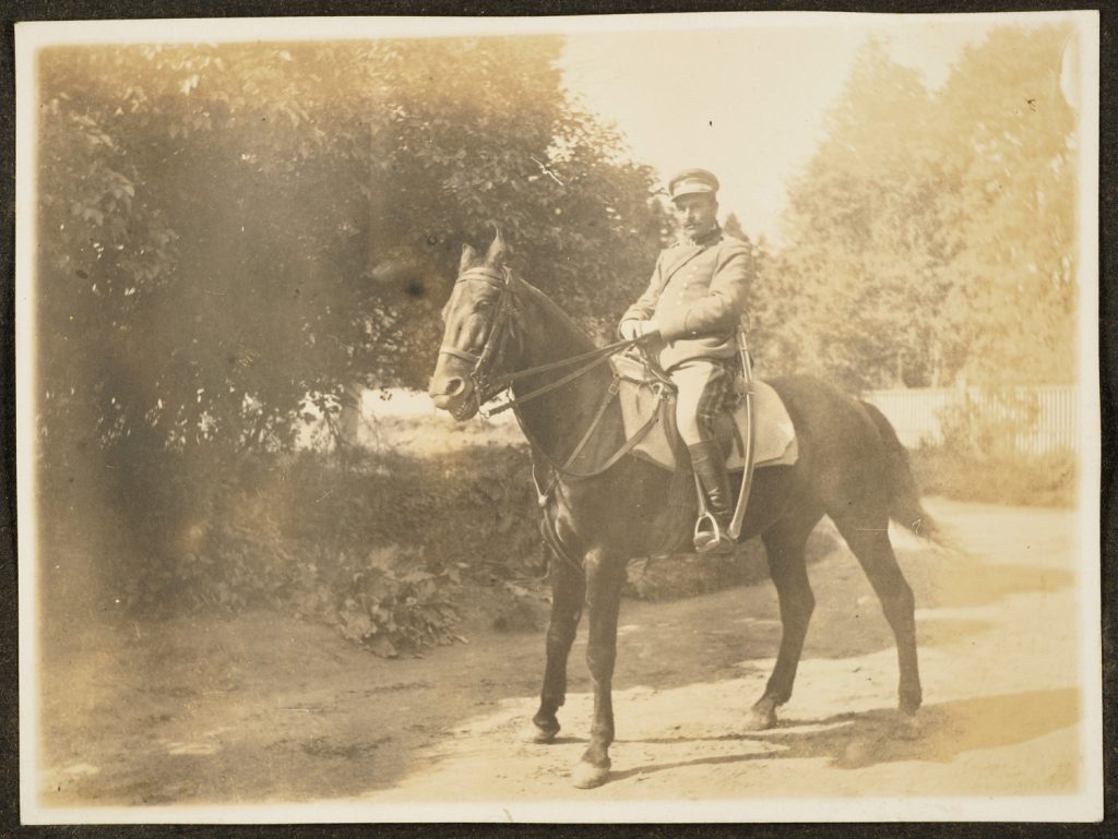 Kawalerzysta na koniu, portret