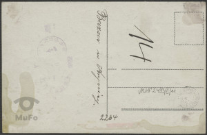 Krynica, deptak z kioskiem meteorologicznym i budynkiem tzw.Bazar