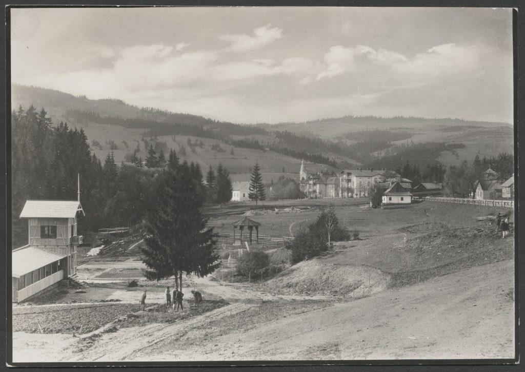Krynica, widok od strony ulicy Pułaskiego.