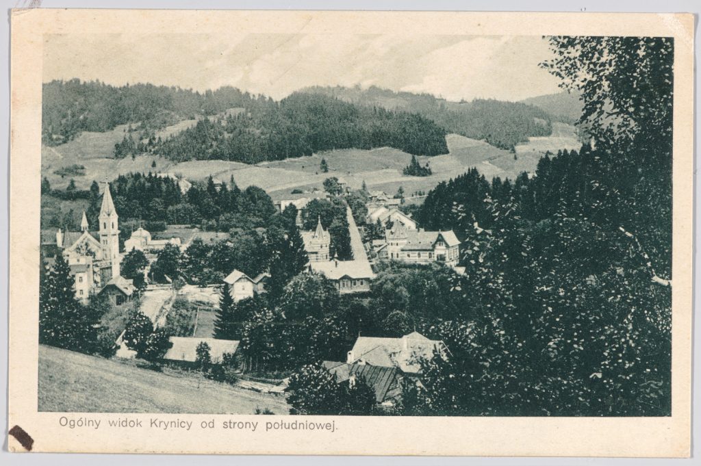 Krynica, Ogólny widok Krynicy od strony południowej