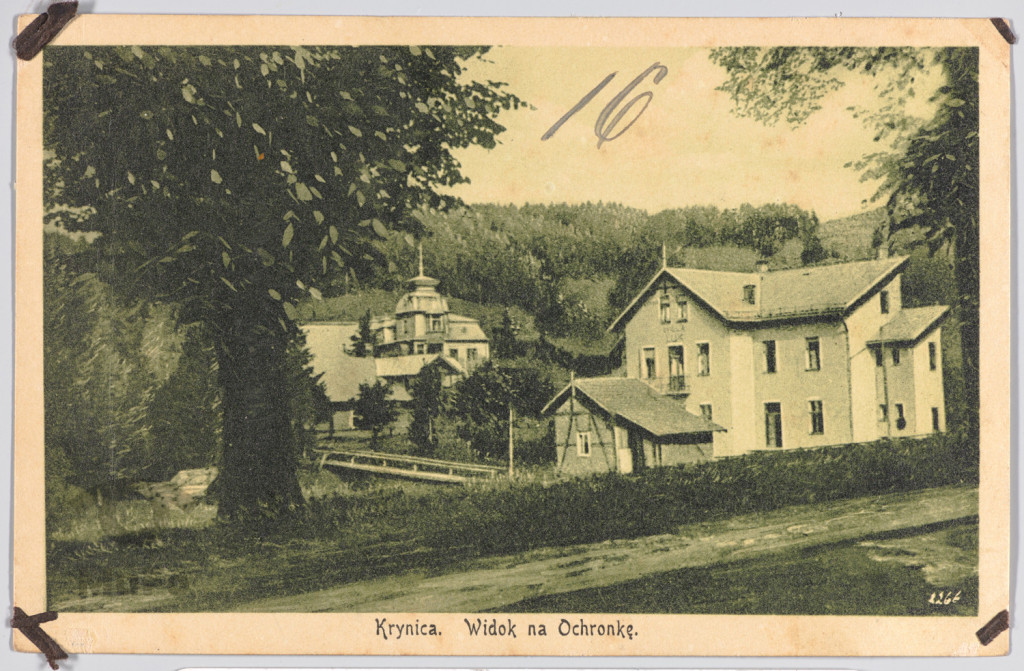 Krynica, widok na ochronkę;