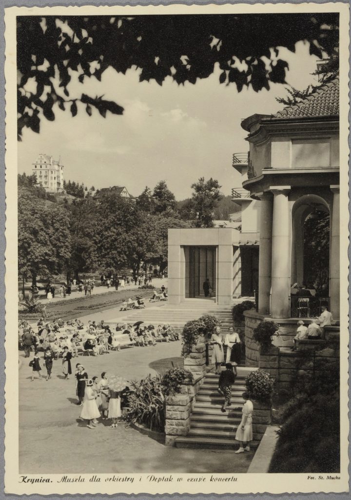 widok, Krynica, deptak, koncert