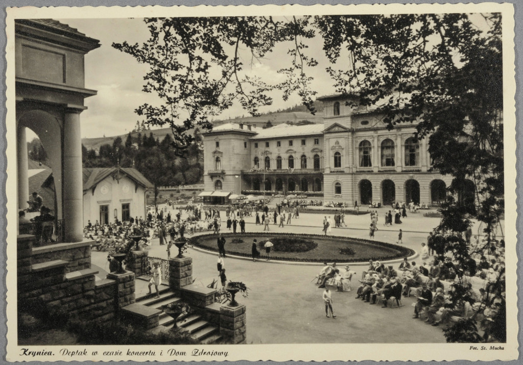 widok, Krynica, deptak, koncert