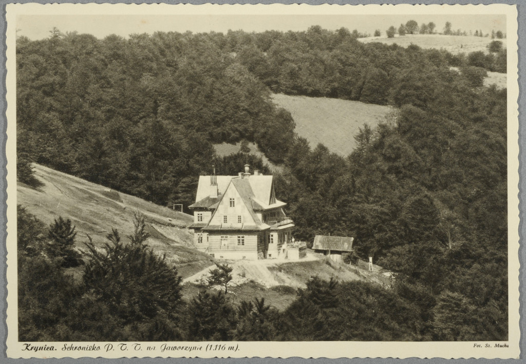 widok, schronisko na Jaworzynie ( Krynica )