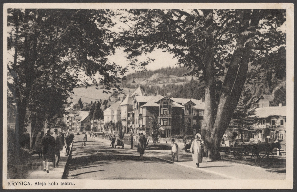 Krynica, Aleja koło teatru;