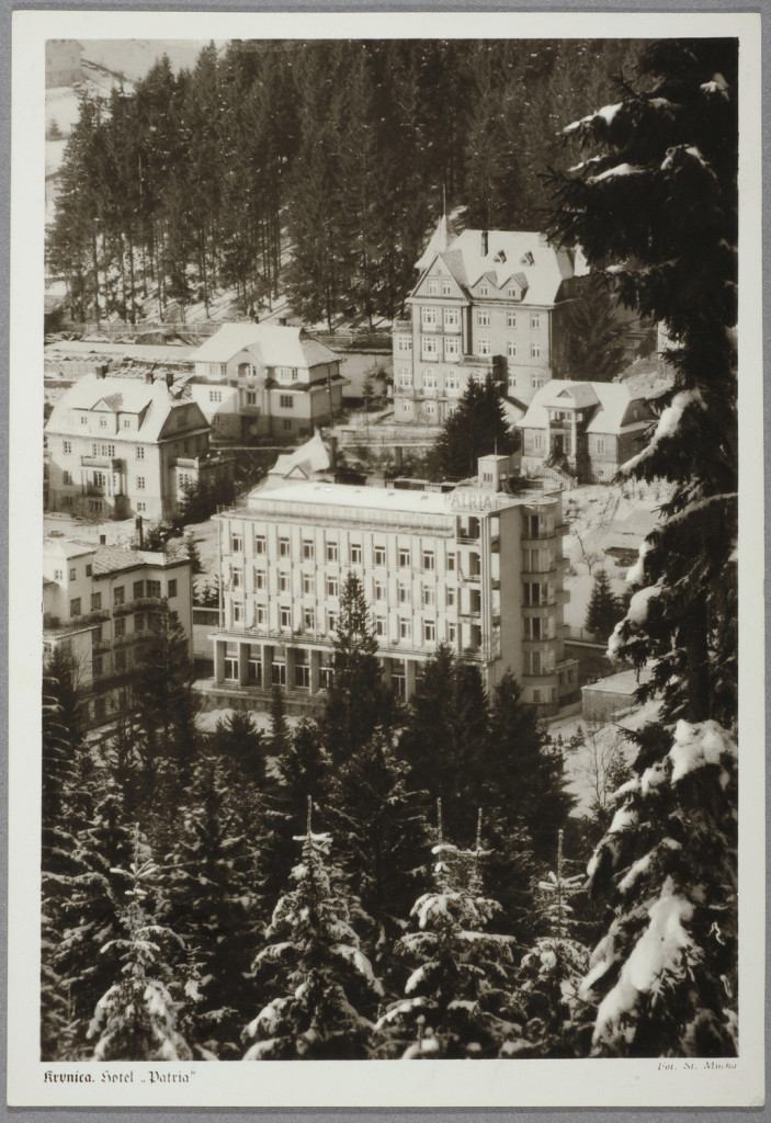 Krynica, hotel " Patria ", zima