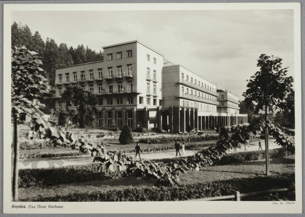 widok, Krynica, budynek Nowego Domu Zdr.