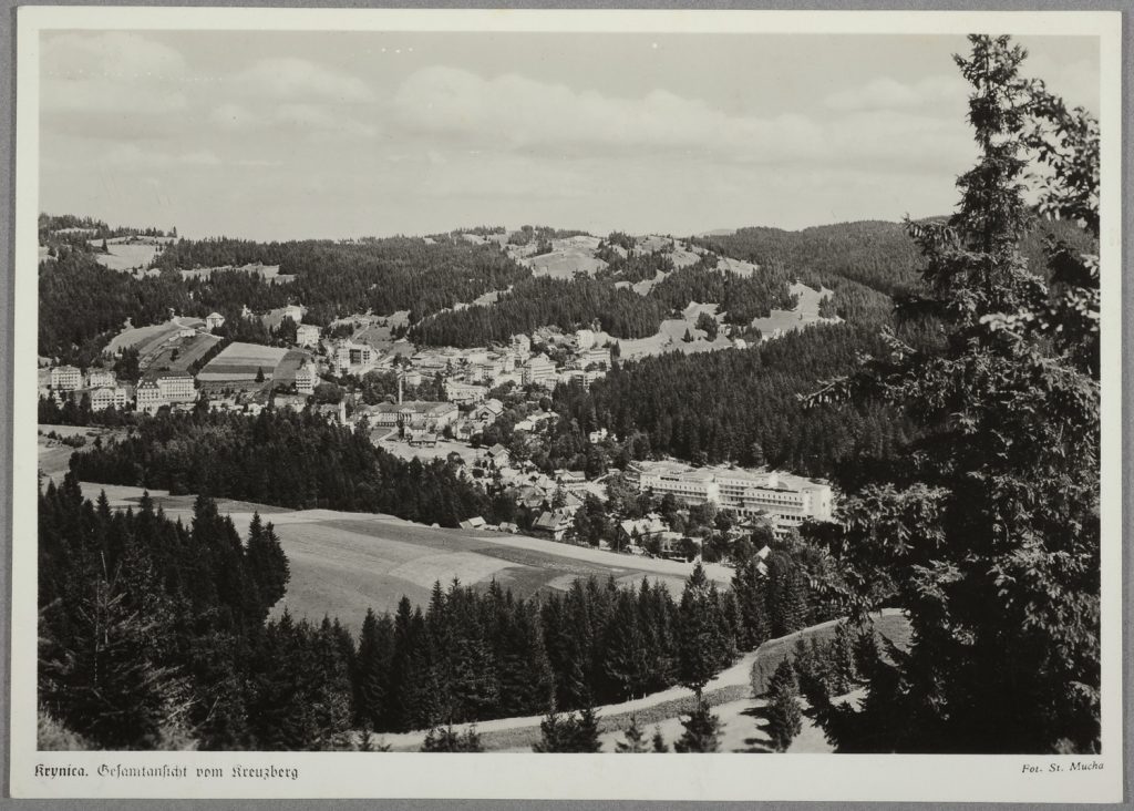 widok górski, Krynica z Góry Krzyżowej