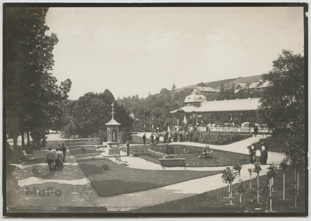 Krynica, widok deptaku