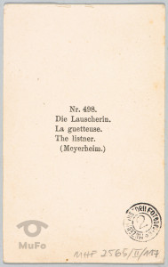 reprodukcja obrazu Meyerheima, scena. w lesie;