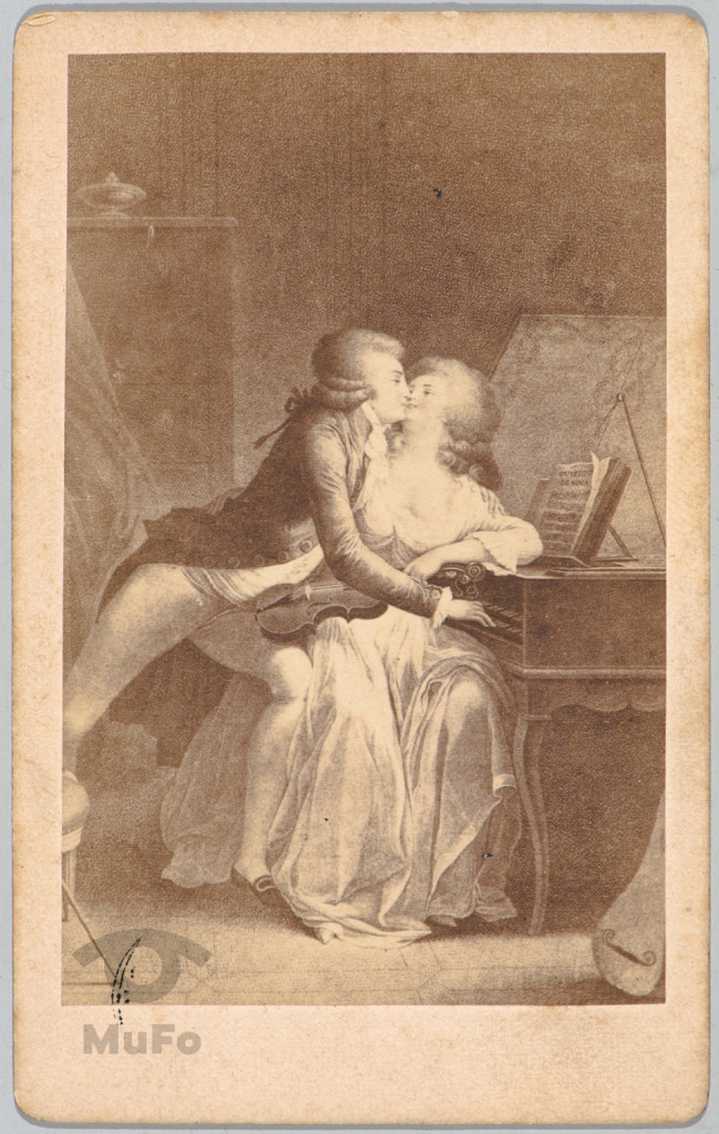 reprodukcja mal. wg  grafiki scena rodzaj, L.L. Boilly , Das Vorspiel