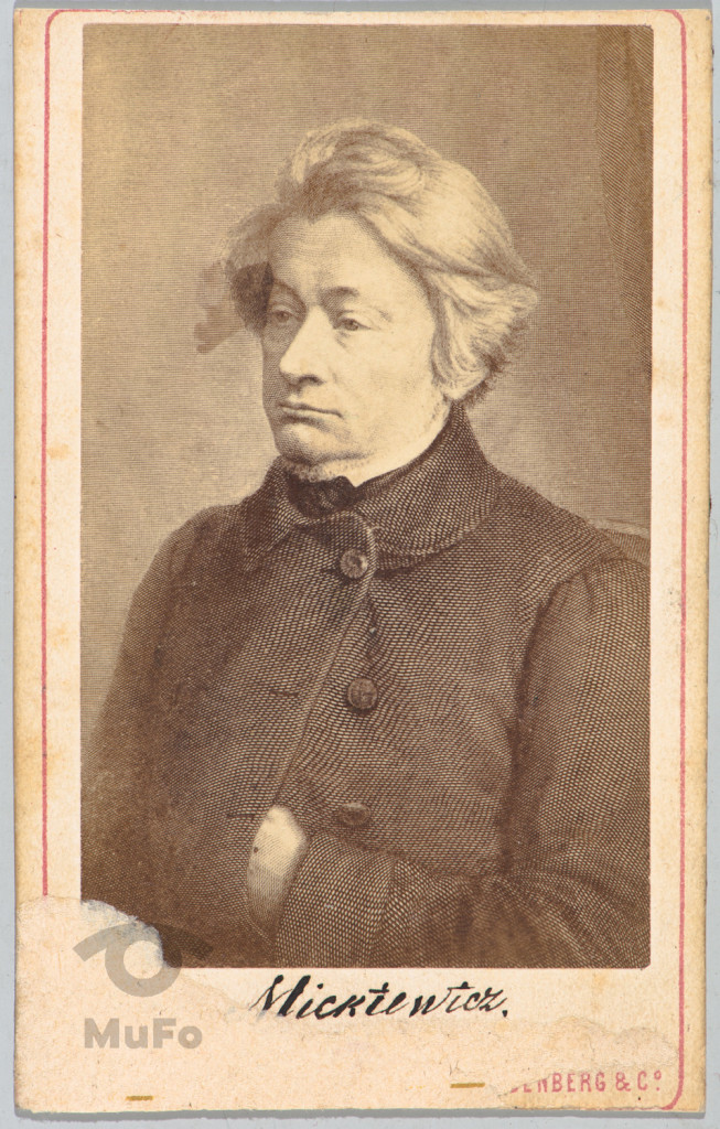 reprodukcja fot. grafiki wg dagerotypu, A. Mickiewicz, portret