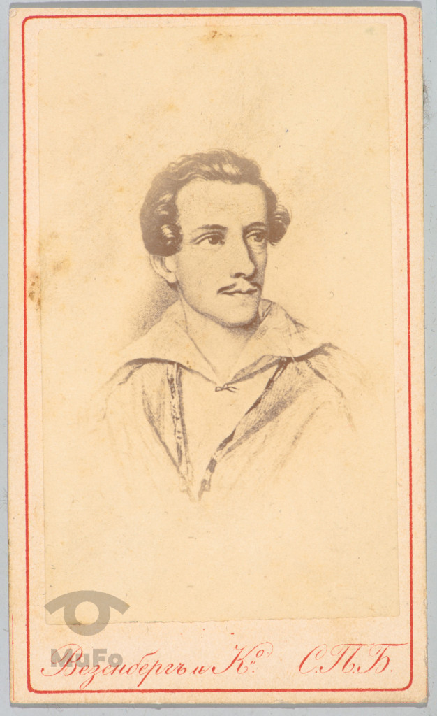 reprodukcja fot. grafiki, J. Słowacki, portret