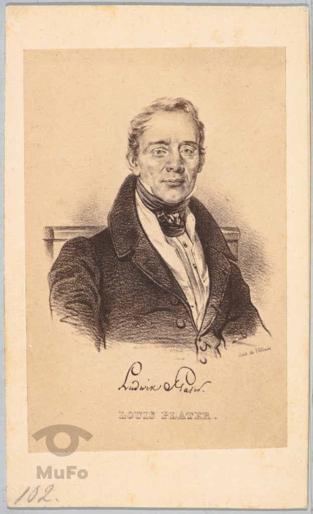 Ludwik Plater, portr., reprodukcja fot. grafiki, litogr.