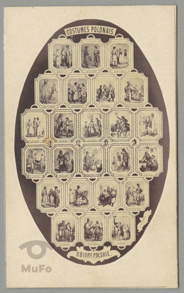 tableau, ubiory polskie, repr. fot  24. rycin rodzajowych i 4. popiersia,  w owa