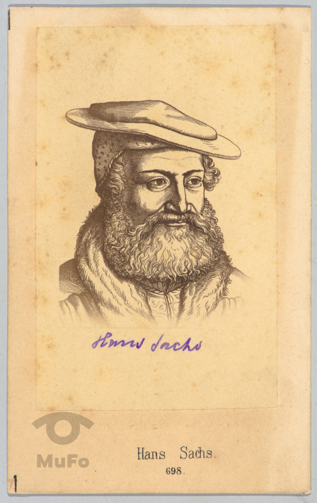 Hans Sachs, portr., reprodukcja fot. grafiki