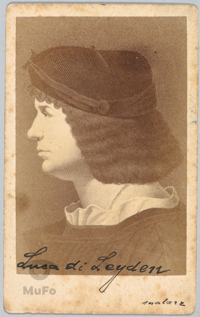 Lucas van Leyden, autoportr., reprodukcja fot. grafiki