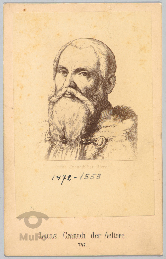 Lucas Cranach, portr., reprodukcja fot. grafiki wg drzeworytu sztorcowego (?)