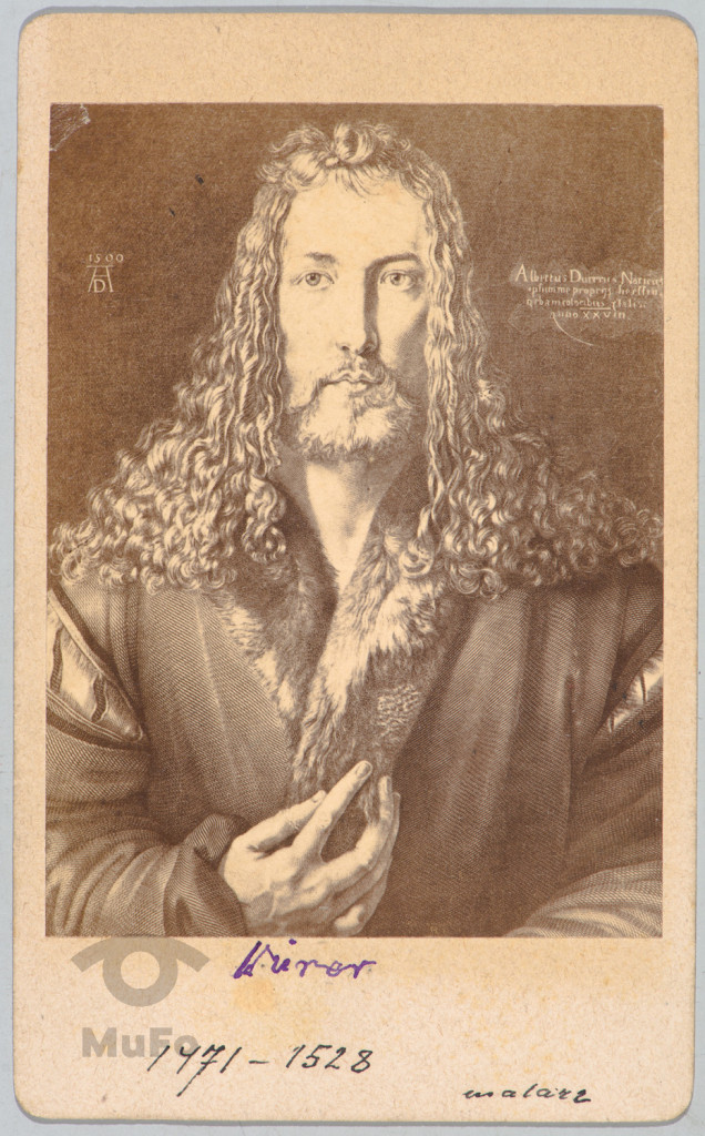Albrecht Durer, portr., reprodukcja fot.autoportretu mal. wg  grafiki