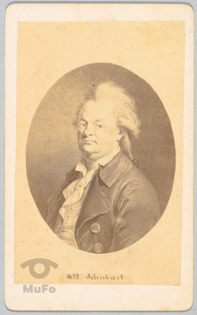 Fr.Schubert, w śr. wieku, portr., reprodukcja fot. grafiki (w owalu)