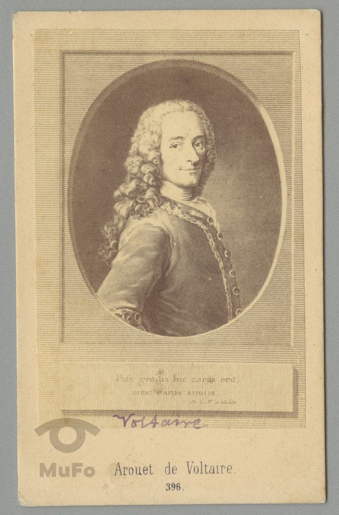 Voltaire, portr., reprodukcja fot. grafiki