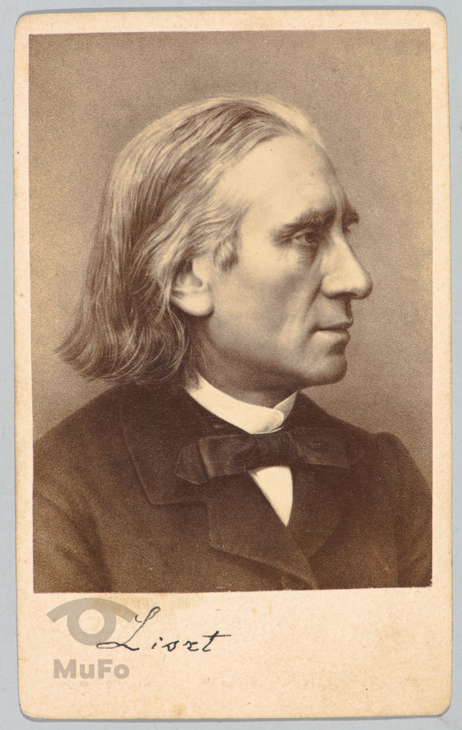 Franz Liszt, portr., reprodukcja fot. grafiki (wg fot. ?)