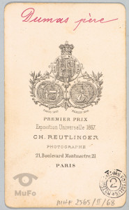 Dumas ojciec, portr.atelierowy