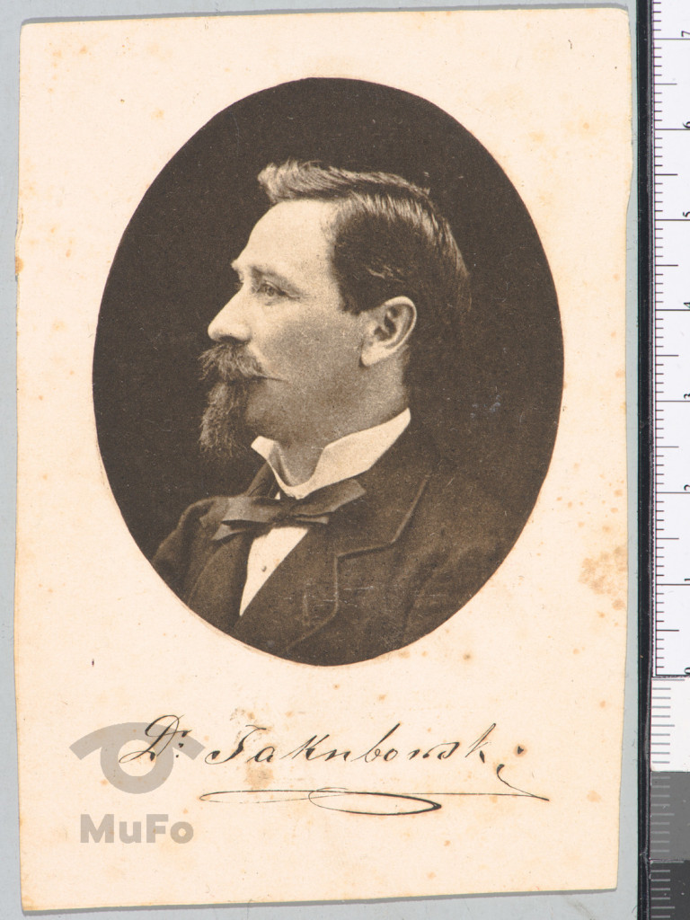 Jakubowski, portr. w owalu, reprodukcja druk. z fot. (heliograwiura ?)