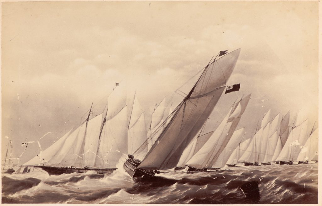 reprodukcja malarstwa:
Fotografia akwareli, regaty