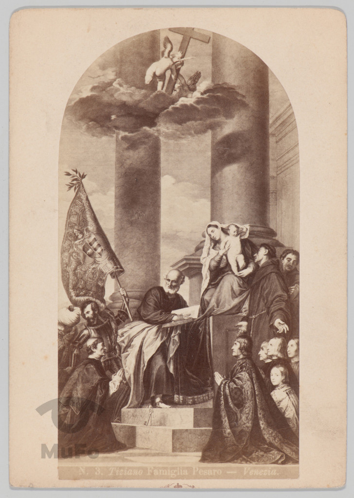 repr. mal., Tiziano Vecellio (Tycjan), Madonna rodziny Pesaro, bazylika Santa Maria Gloriosa dei Frari, Wenecja