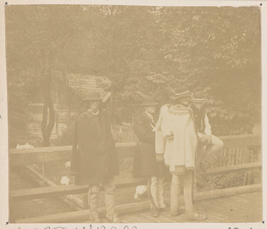 Zakopane, górale na mostku