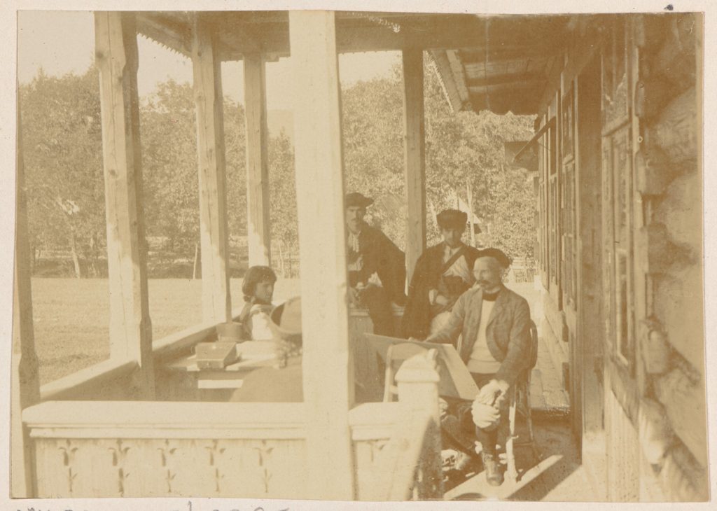 Zakopane, scena na werandzie