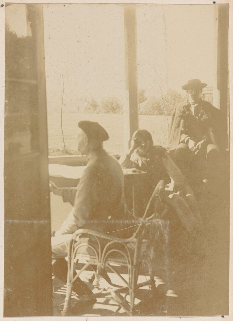 Zakopane, scena na werandzie