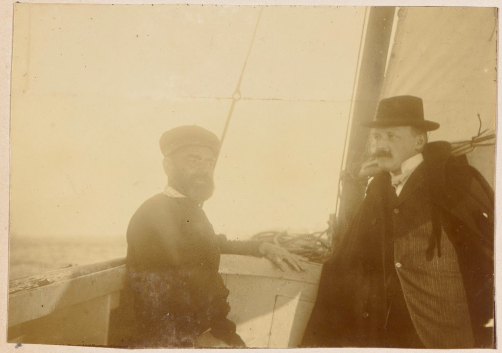 Bretania, płynący łodzią