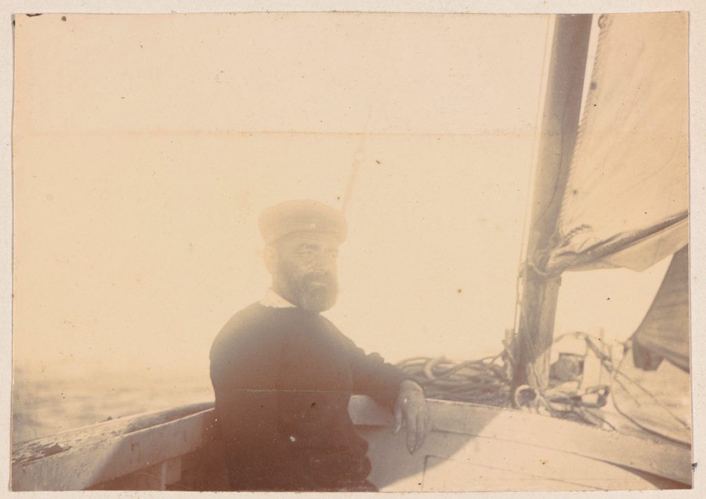 Bretania, płynący łodzią