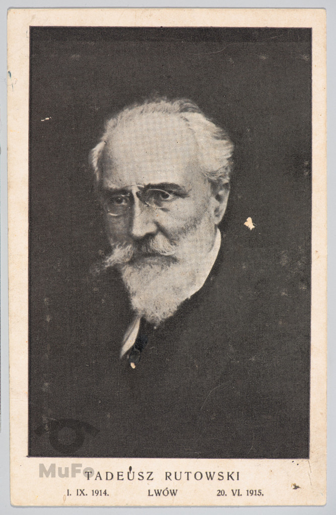Tadeusz Rutowski - portret, karta pocztowa