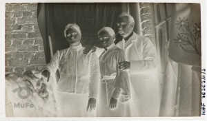 Zygmunt, Emilia i Janina Francman, rodzice z córką, portret