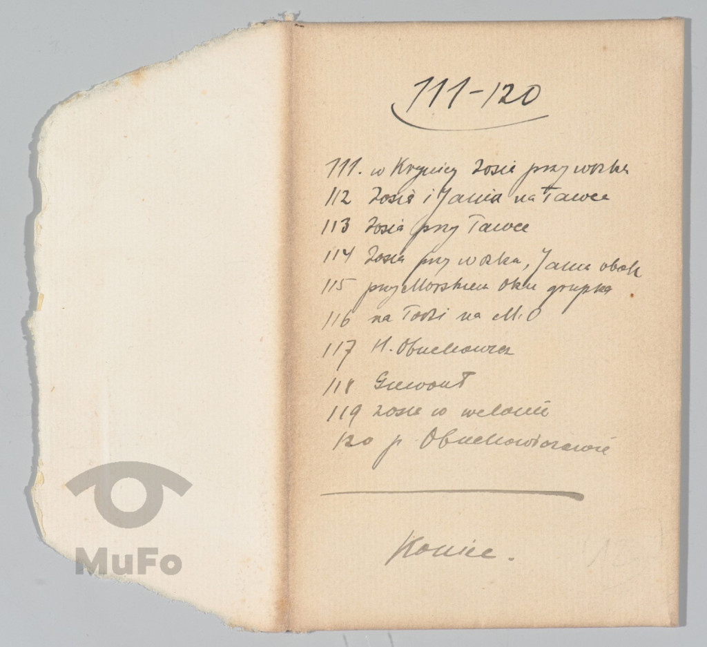 Koperta zawierająca 12 fotografii na błonach ciętych, rodzina Francmanów i inne