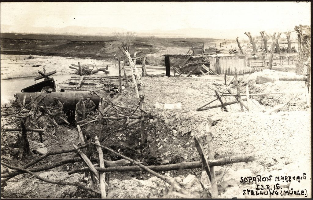 Sopanów, umocnienia polowe