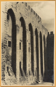 Fasada Pałacu Papieży, fragment, Lyon, Francja.
